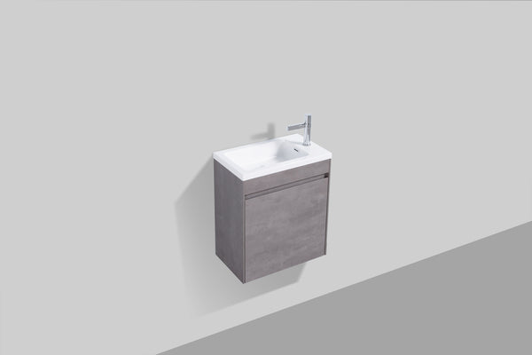 Enzo 540 Concrete Single Drawer Vanity Set