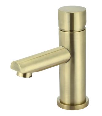 Round Pinless Basin Mixer Tiger Bronze
