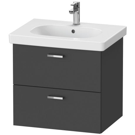 Xbase Vanity Unit Wall-Mounted Graphite Matt 600X458X560 mm