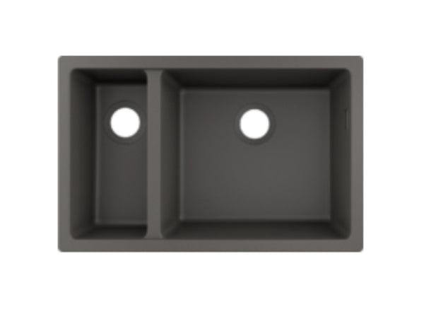 Hansgrohe S51 S510-U635 Under-Mount Sink 180/450 Stonegrey