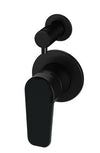 Round Paddle Diverter Mixer Black