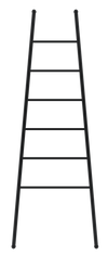 Felicity Ladder Rail 6Bar RND Matt Black