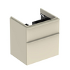 Smyle Square cabinet for washbasin, with two drawers Sand