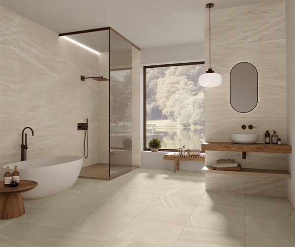 Cannetato Euro Docks Beige Porcelain Rectified WALL ONLY 597x1196x9,5mm (1.44sqm2/box)