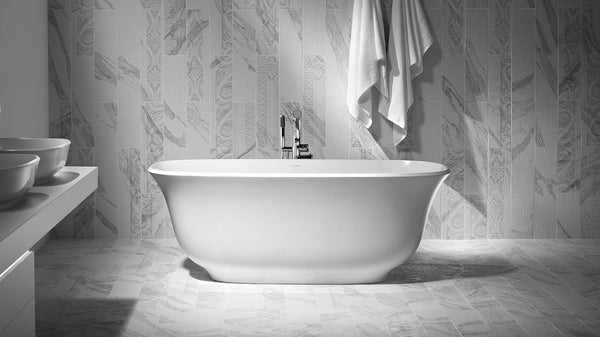 Amiata Freestanding Bath Polished White1645X800X610mm