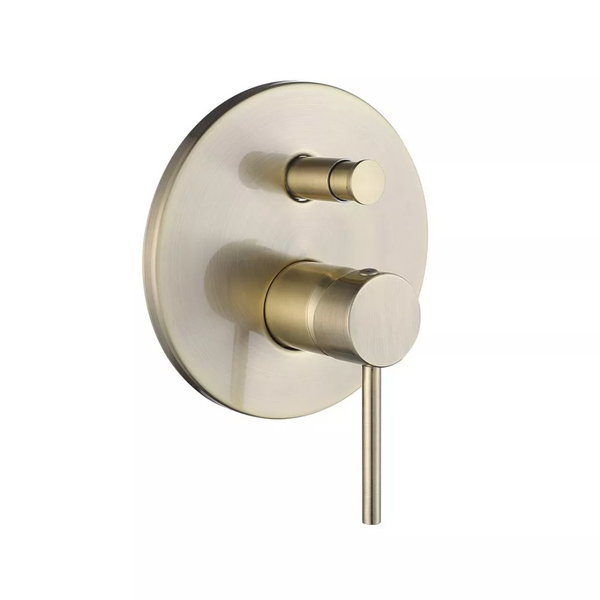 Bijiou Stylet Gold Bath/Shower U/Tile Mixer Divertor