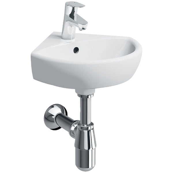 Selnova Cnr Basin 410mm Centred TH + OF