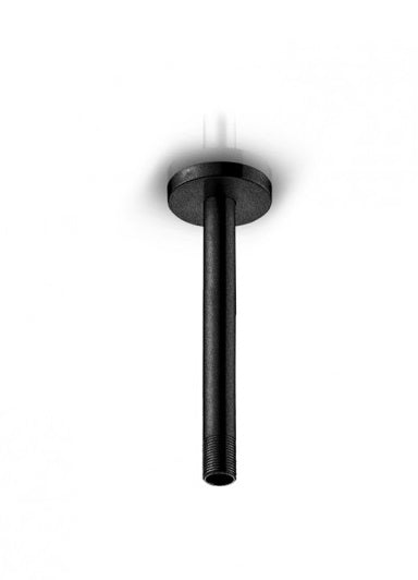 JEE-O Slimline Ceiling Mounted Shower Arm Stainless Steel, Structured Black