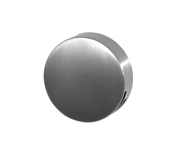 Round Bath Filler Overflow Brushed Stainless Steel