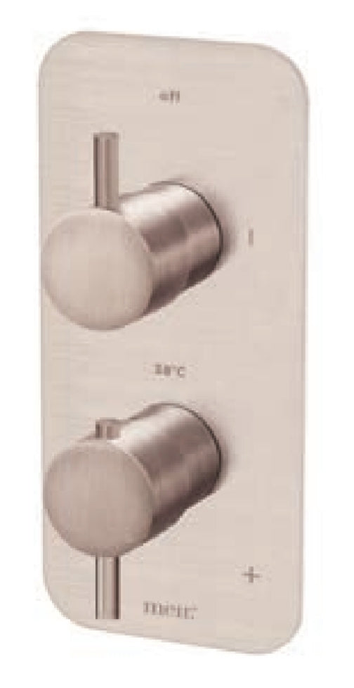 Thermostatic Single Function Mixer - Champagne