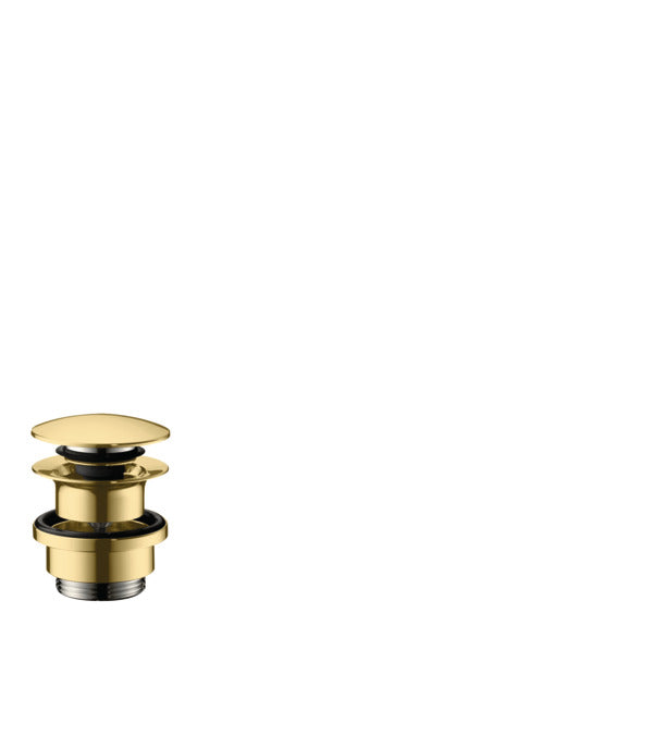 Hansgrohe Waste Set Push-Open For Basin And Bidet Mixers Polished Gold Optic