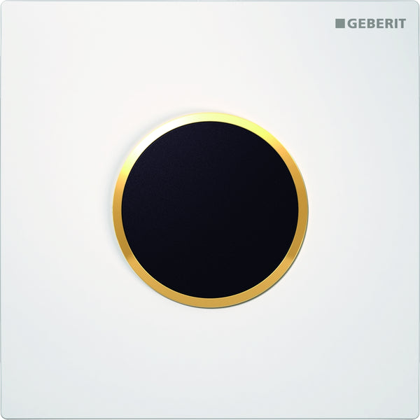 Urinal CoverPlate10 ElecFlushAct Wh/Gold