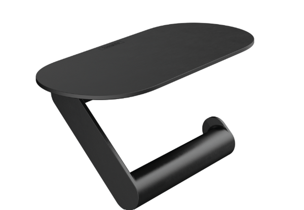 Hansgrohe Wallstoris Toilet Paper Holder With Shelf Matt Black