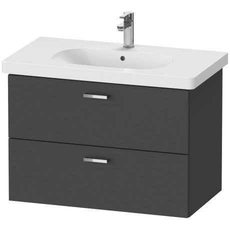 Xbase Vanity Unit Wall-Mounted Graphite Matt 800X458X560 mm