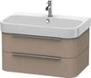 Happy D.2 Vanity Unit Wall-Mounted Linen Matt 775x479x380 mm