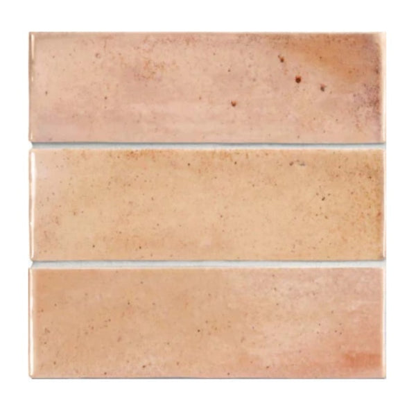 Hanoi Subway Pink Gloss Ceramic 65X200mm (0.5Sqm/Box)