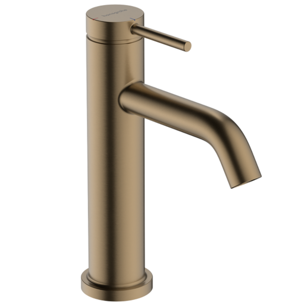 Tecturis S Single Lever Basin Mixer 110 CoolStart EcoSmart+ Without Waste Set - Brushed Bronze
