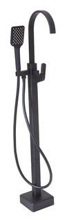 Spring Black Square Bath Mixer + H/S