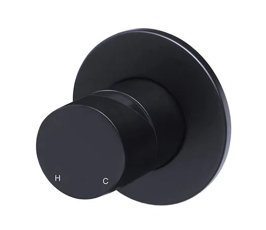 Meir Round Pinless Wall Mixer Black