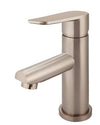 Round Paddle Basin Mixer Champagne