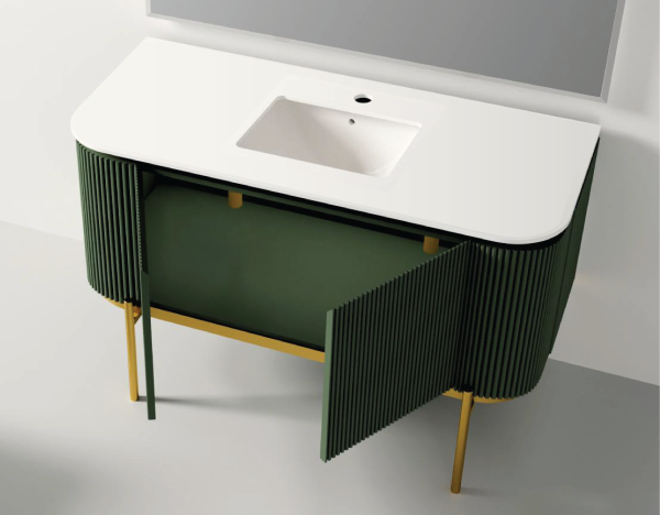 Crocky Jade Green 1300x580x850mm - Type W Basin