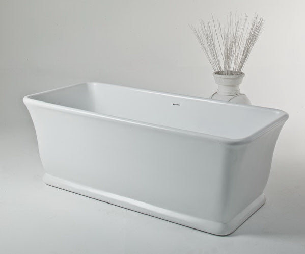 Magnus Freestanding Bath Polished White 1680x750x570mm