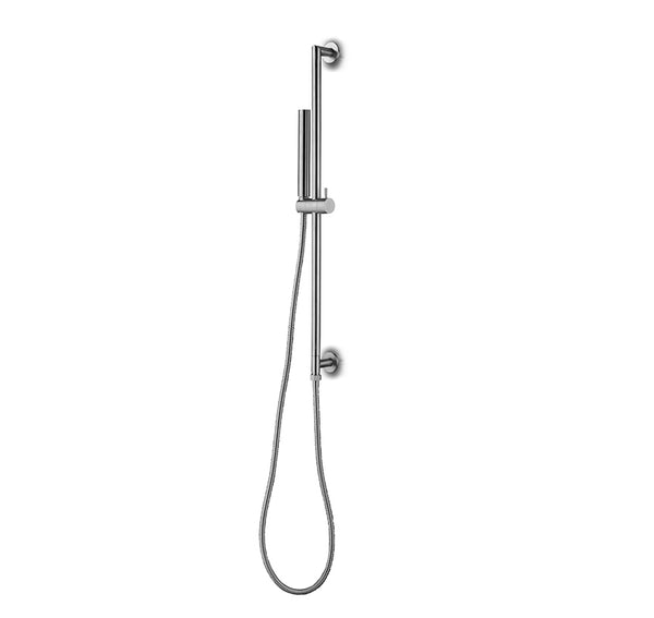 JEE-O Slimline Wall Mounted Hand Shower Set Stainless Steel With Integrated Sliding Bar, Brushed