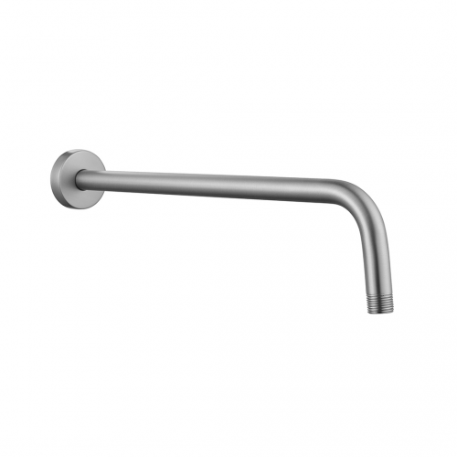 Shower Arm Long 400mm Round Cp - Box Satin Nickel