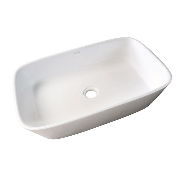 Mila Countertop Basin Polished White 540x345x120mm