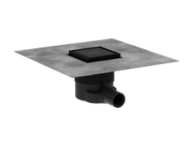 Hansgrohe Raindrain Brilliance Complete Set Point Drain 100/100 Tileable Rear Cover Matt Black