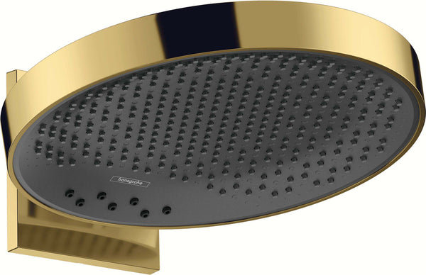 Hansgrohe Rainfinity Overhead Shower 360 3Jet With Wall Connector Polished Gold Optic