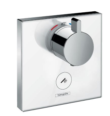 ShowerSelect Glass Thermostat HighFlow for concealed installation for 1 function and additional out