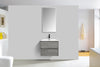 Enzo 600 Concrete Double Drawer Vanity Set