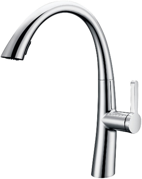 Bijiou Sink Mixer Epte With Pull Out Hose Chrome