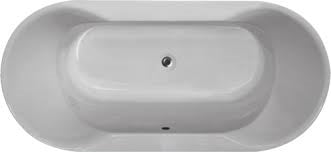 Dundee Oval Built In Bath Polished White 1700x800x400mm