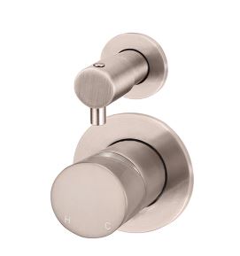 Round Pinless Diverter Mixer Champagne