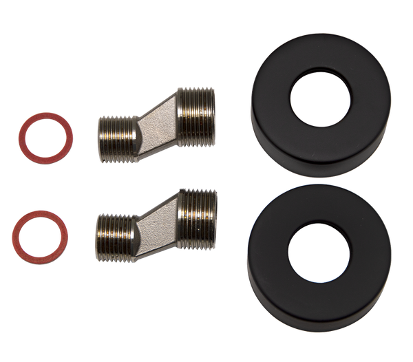 Style Cover Plate & S-Connection Set For W/T Mixer Black | Coverplates