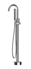 Lace Chrome Round Free Standing Bath Mixer with H/S