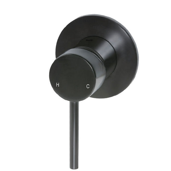 Round Wall Mixer - Matte Black