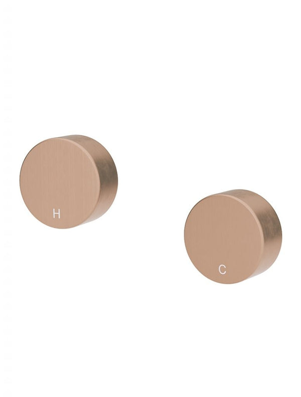 Wall Tap Set Quarter Turn Ceramic Spindle Thermostatic Tap Brushed Champagne