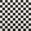White/Black Matt Checker (25x25) 302x302 (11 Sheet / m²)