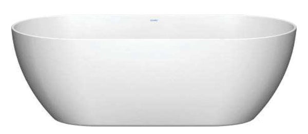 Trento DuraKanto Freestanding Bath Overflow and Chrome Push Open Waste Polished White 1680x800mm