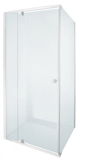 Shower Door Alpine White Epoxy Pivot 880x880x1850 205533