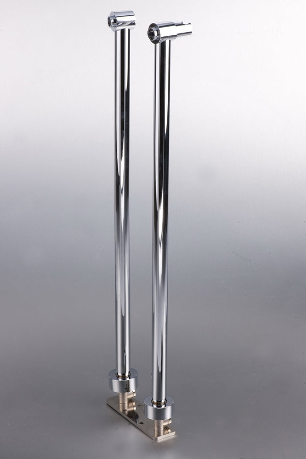 Stand Pipes Set Chrome With Handshower Bracket