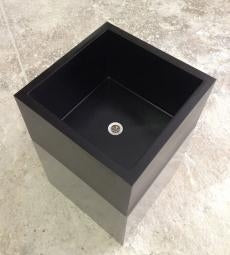 Cubist Countertop Basin Black500x500x300mm