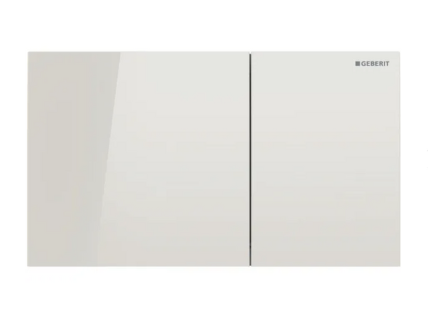 Sigma70 Actuator Plate for Dual Flush Glass Sand Grey