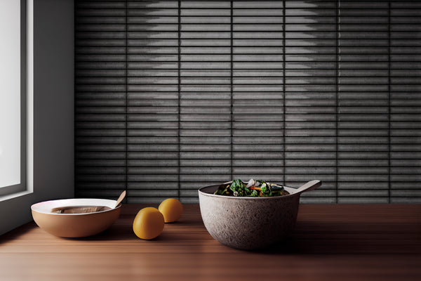 Karatsu Charcoal Grey 115x231x8.5mm Decor Tile (0.64sqm/box)