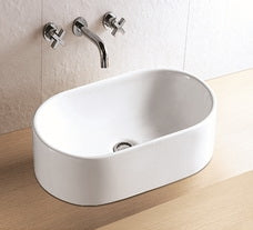 Turino Oval Countertop Basin 490x355x130mm
