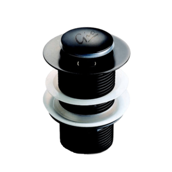 Basin Waste Unslotted Pop Up Matt Black