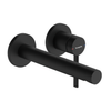 Zesis S Single lever basin mixer for concealed installation wall-mounted with spout 19,4 cm M/Black